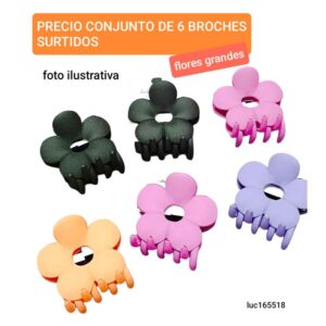 Muc165518.precio conjunto de 6 broches surtidos