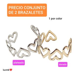 Lucmk.precio conjunto de 2 brazaletes surtidos