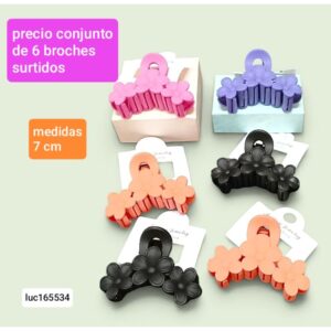 Luc165534.precio conjunto de 6 broches surtidos