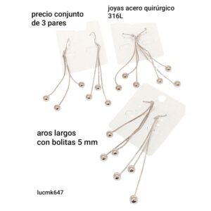 Lucmk647.precio conjunto de 3 pares
