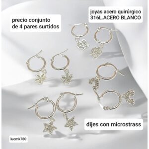 Lucmk780.precio conjunto de 4 pares surtidos