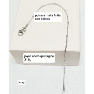 Lucxy pulsera con bolitas