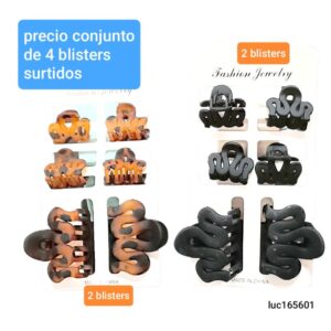 Luc165601.precio conjunto de 4 blisters surtidos