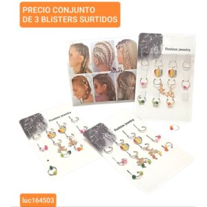 Luc164503.precio conjunto de 3 blisters surtidos