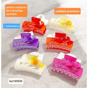 Luc165532.precio conjunto de 6 broches surtidos