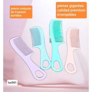 LucD01.precio conjunto de 4 peines surtidos