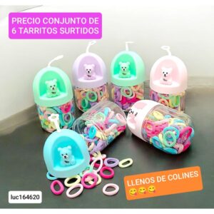 Luc164620.precio conjunto de 6 tarritos surtidos
